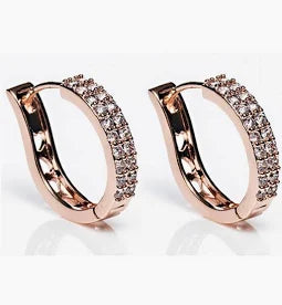 Newgrange Rose Gold Large Hoop Earrings