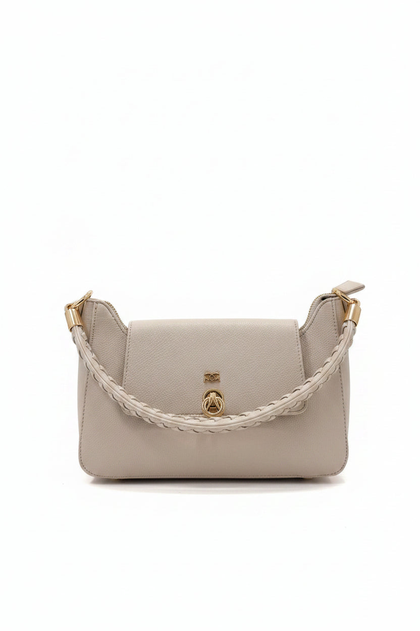 Opal Fold Over Shoulder Bag Off White