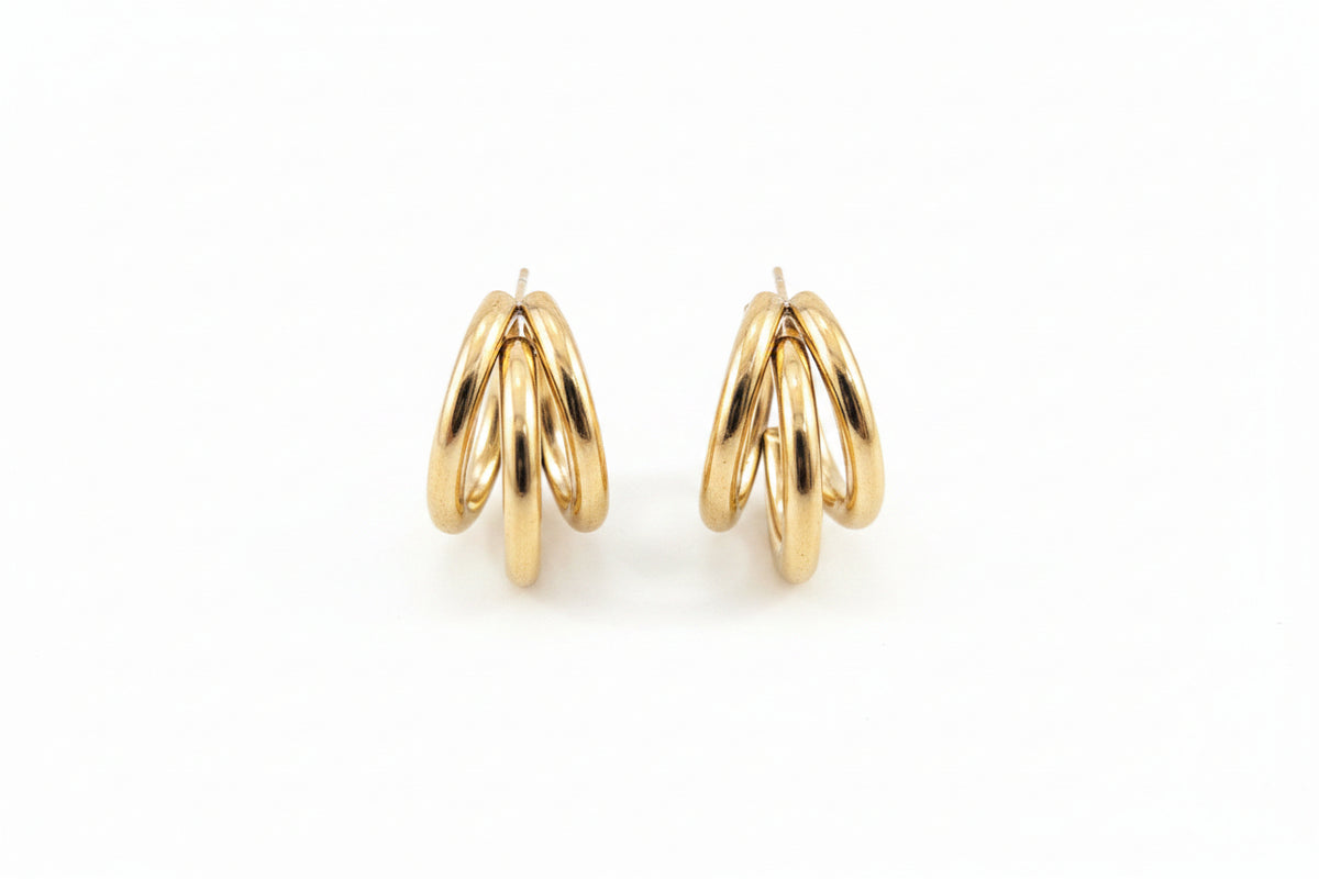 Treble Hoop Goldplated Earring