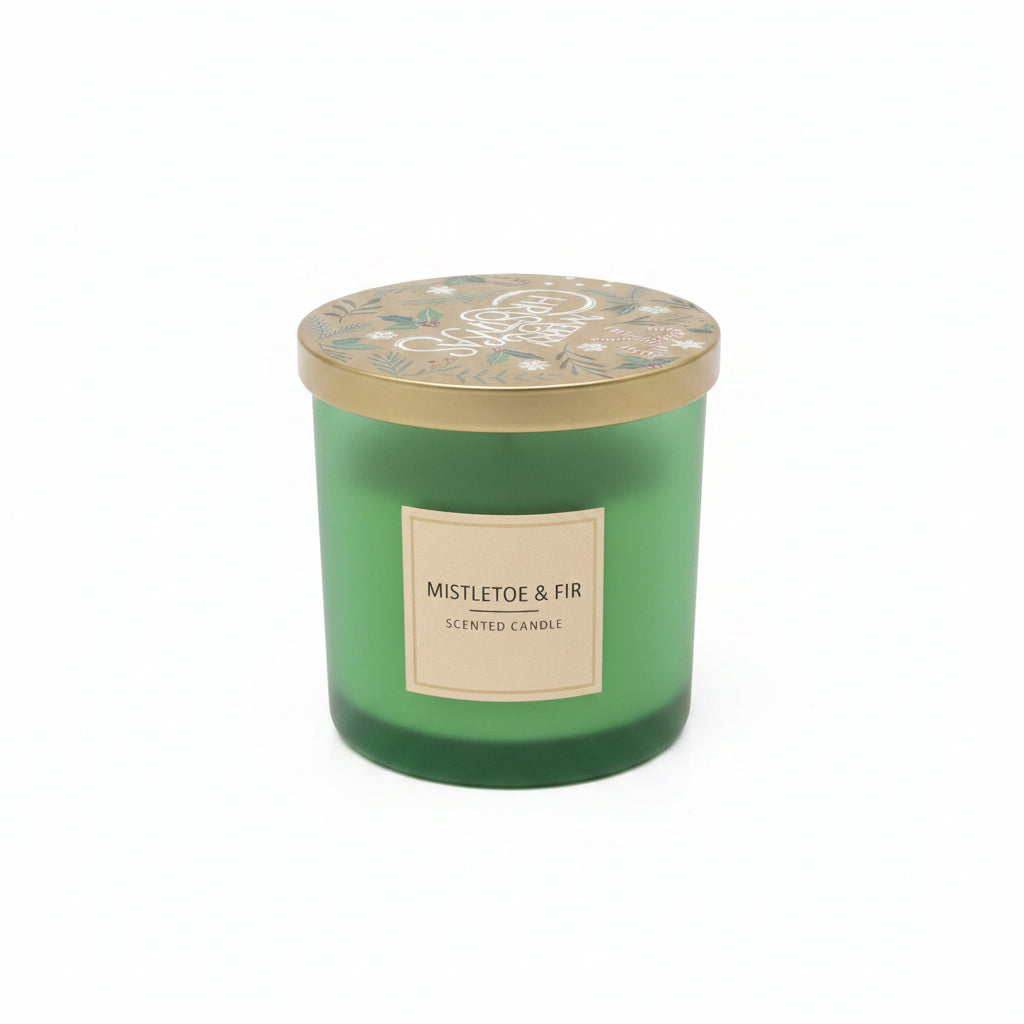 Merry Christmas Woodbridge Festive Candle
