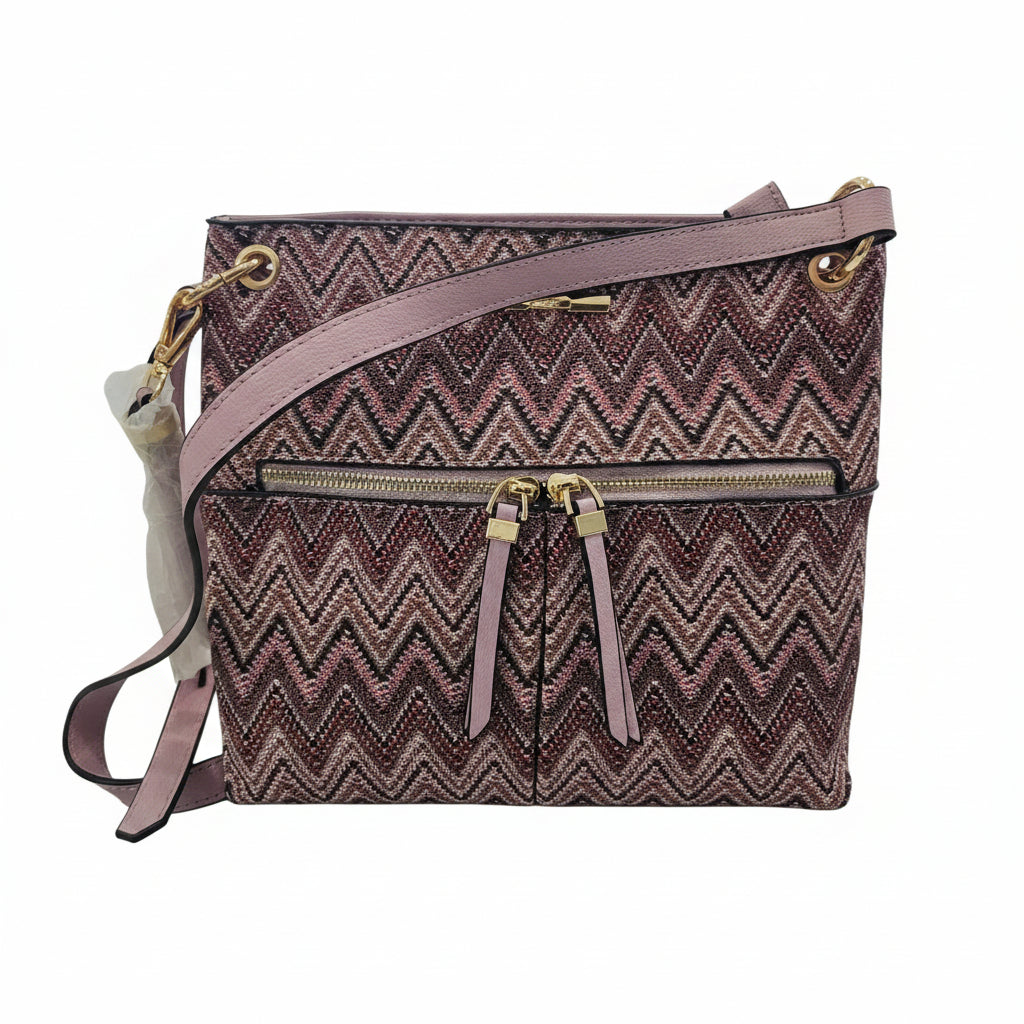 Zuma Woven Crossbody Bag Magenta