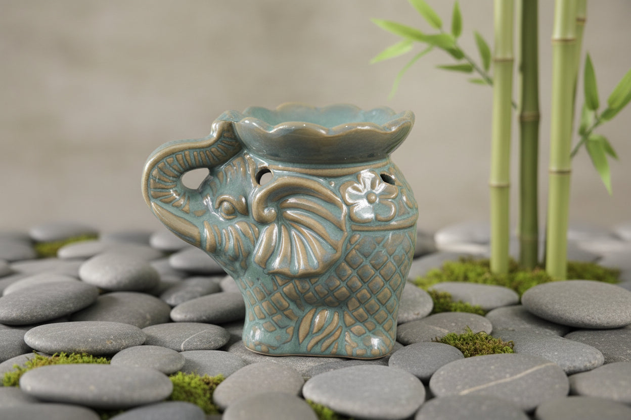 Green Elephant Wax Burner
