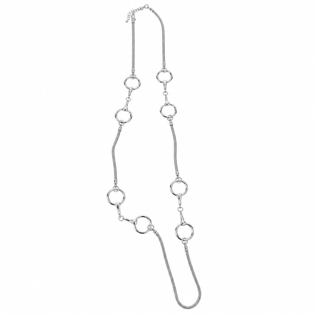 Silverplated Long Loop Necklace