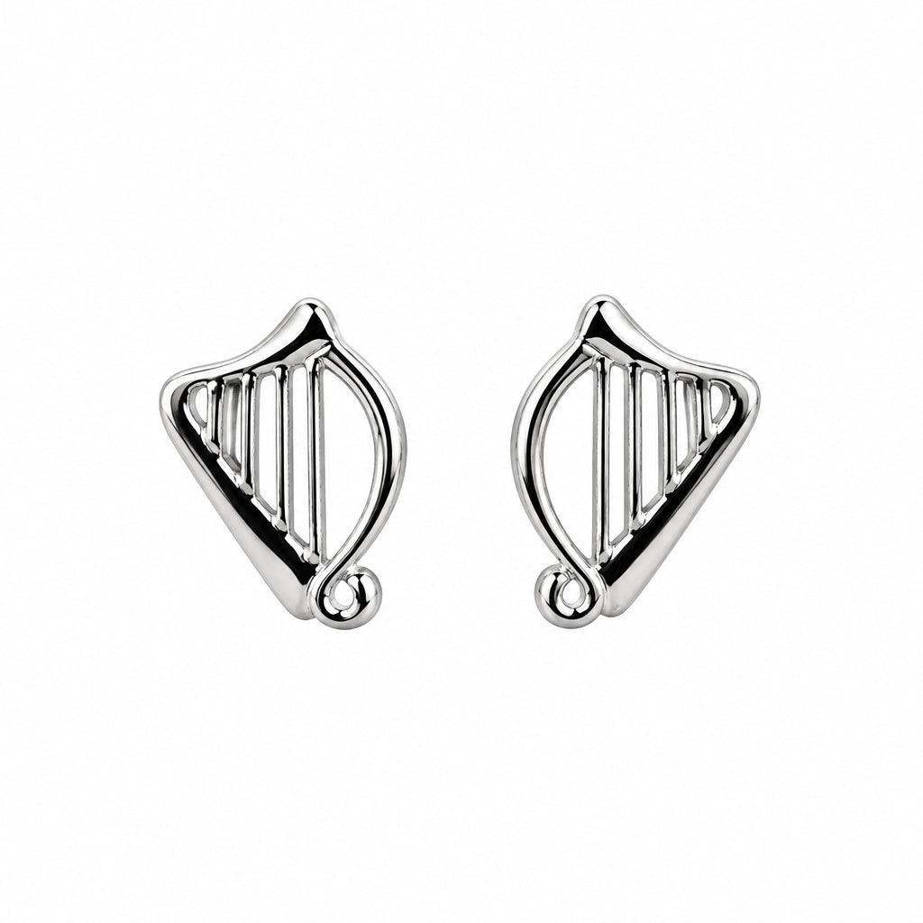 Silverplated Harp Earrings