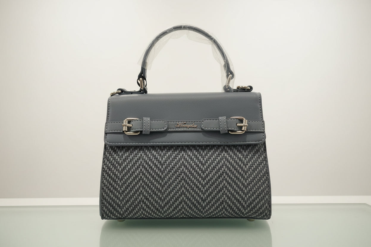 Hampton Rose Top Handle Grab Bag Blue