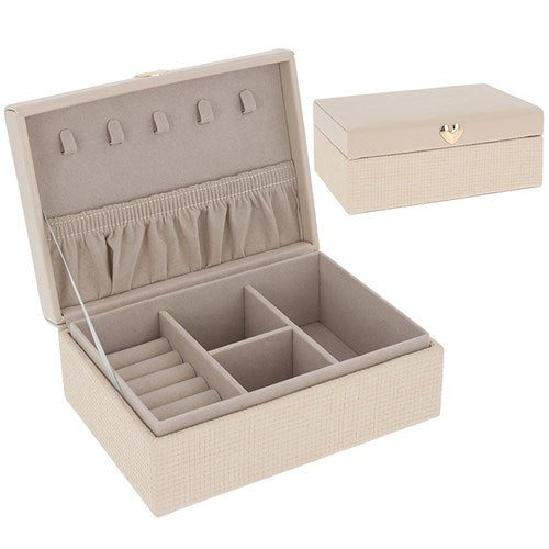 Cream Rectangular Jewellery Box
