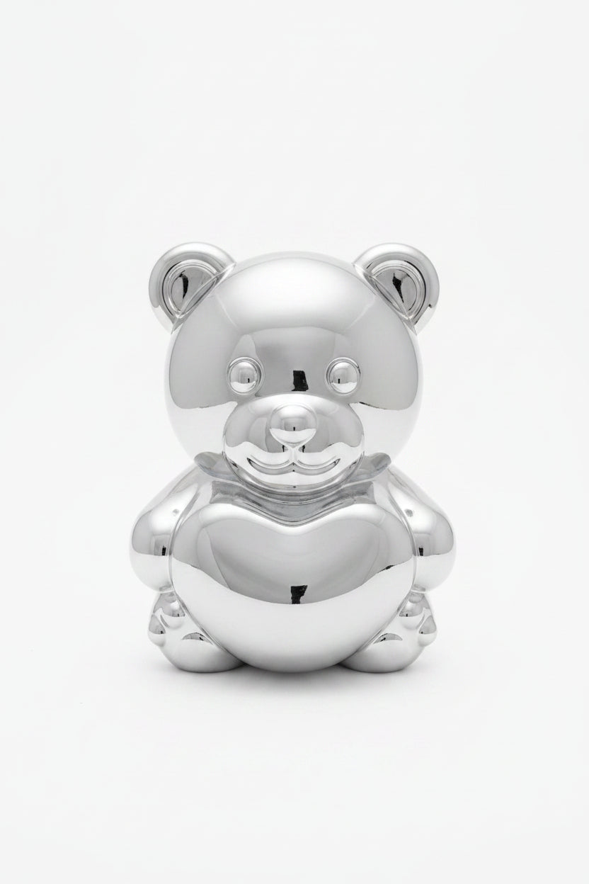 Bambino Silverplated moneybox bear with heart