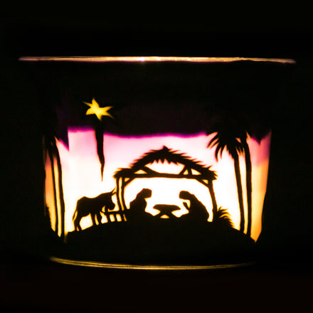 A child is born tea light holder