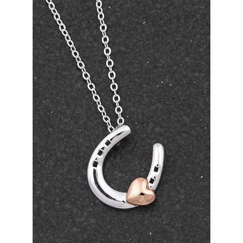 Equilibrium Silverplate Horseshoe Pendant