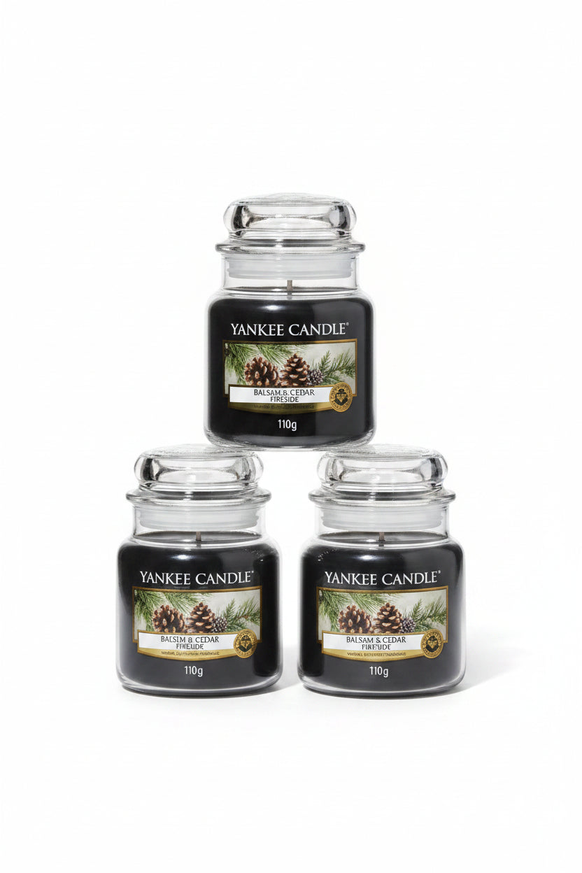 Yankee Balsm & ceder fireside small candle
