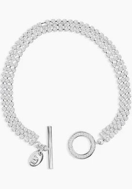 Newbridge Triple Strand Bracelet with Clear Stones