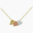 Tipperary Three Tone Heart Pendant