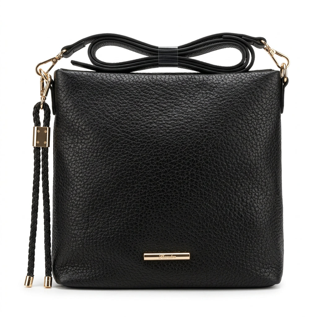 Orchid north/south Crossbody Bag Black