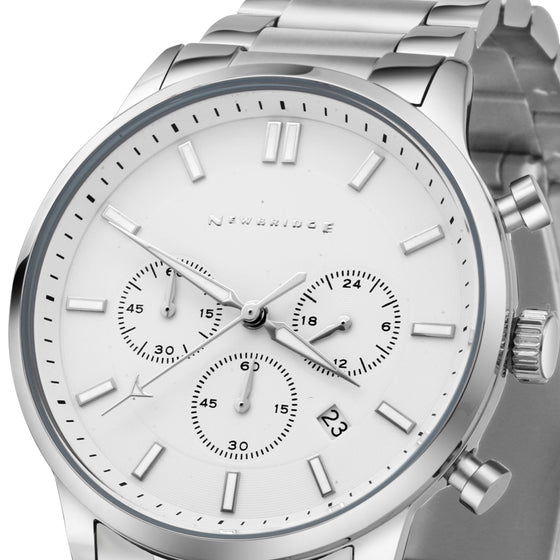 Newbridge Gents Silver Plated Chronograph Watch