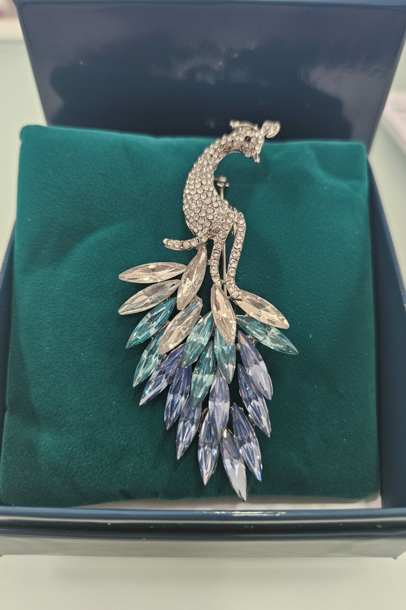 Peacock Brooch