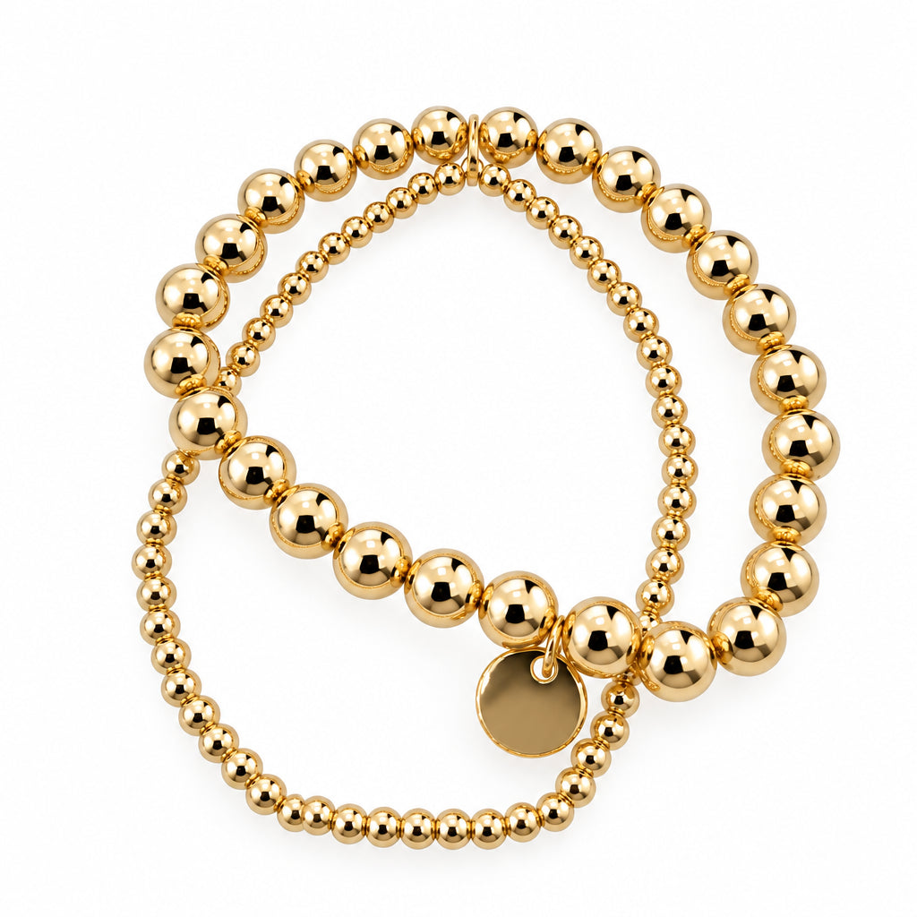 Double Goldplated Bead Bracelet