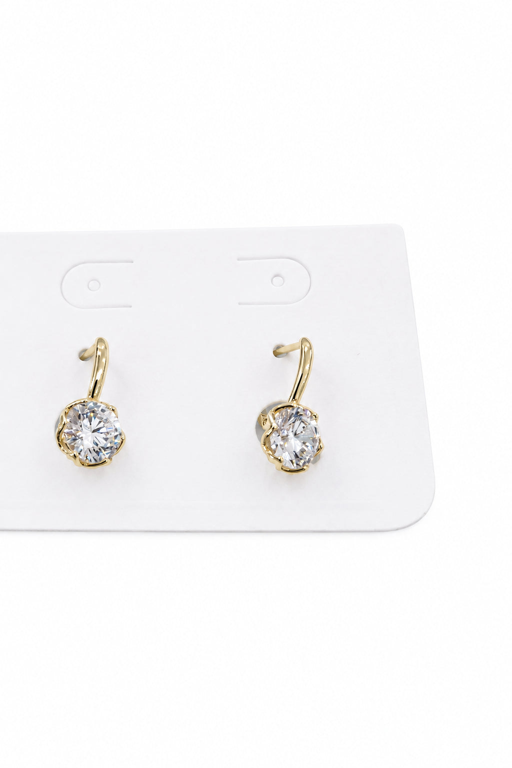Goldplated Drop Dimante Earring