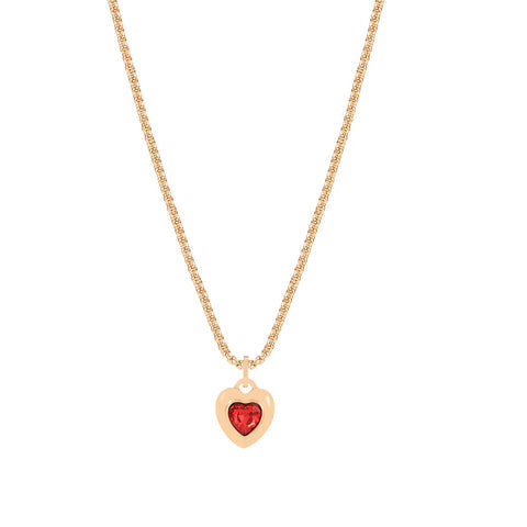 Ruby Heart Necklace
