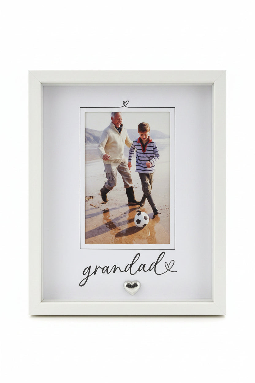 Grandad White Photo Frame 4×6