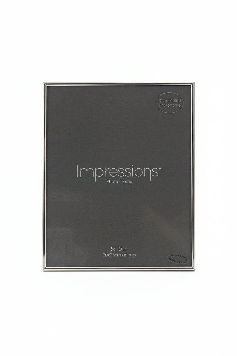 Silverplated Photo Frame Oblong Thin 8×10