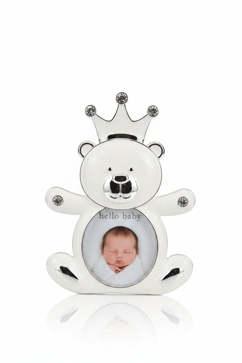 Silverstone teddy with crown frame