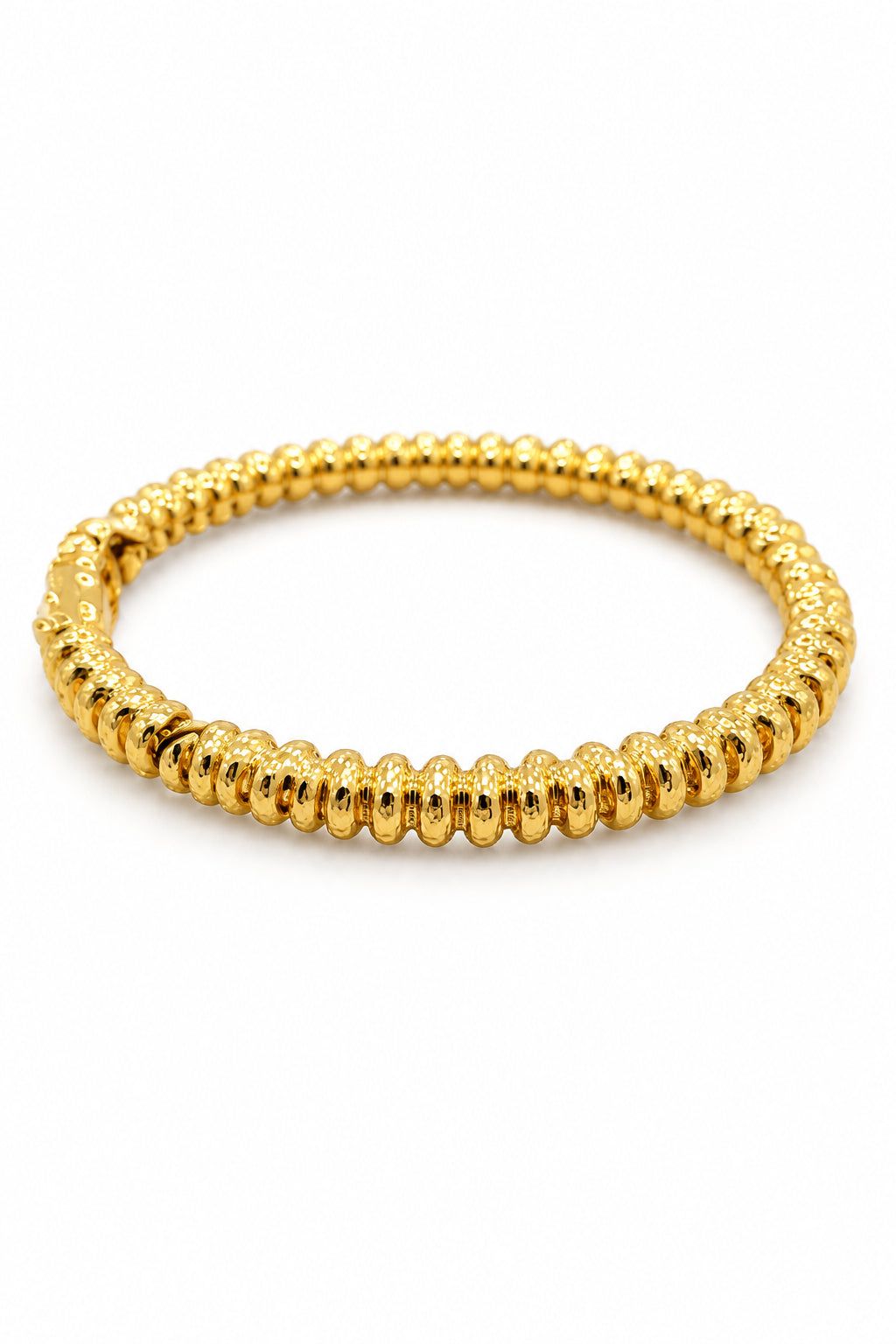 Goldplated twist bangle