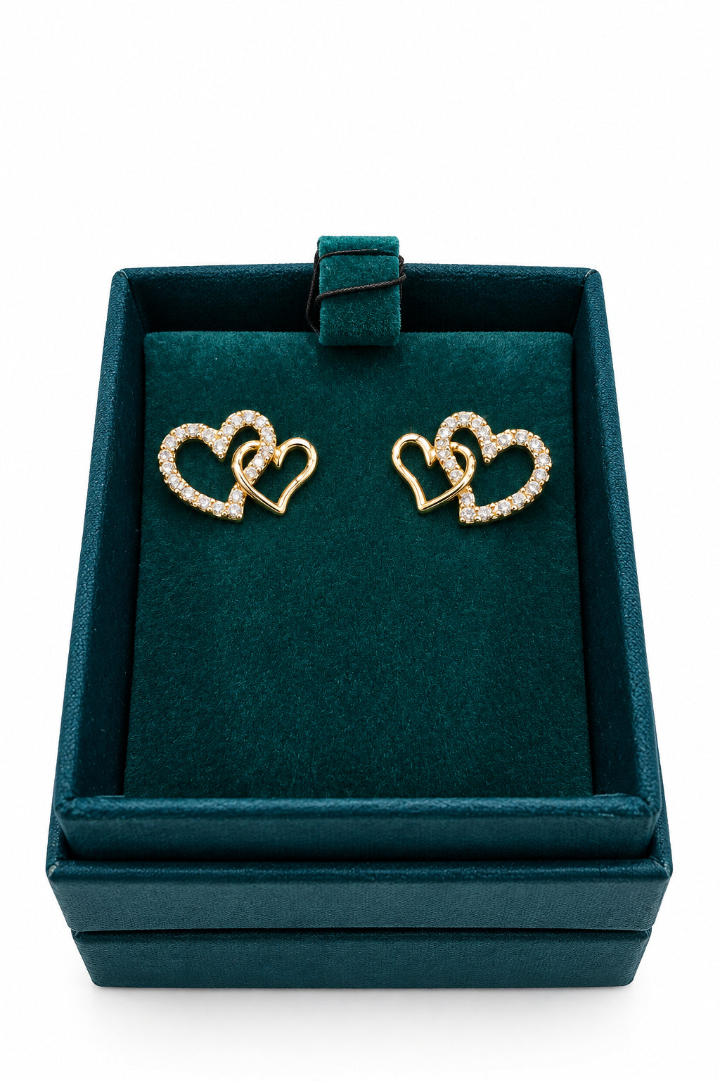 Double heart Goldplated earings