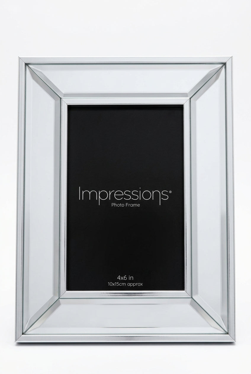 4 x 6 Mirror Silver Border Frame
