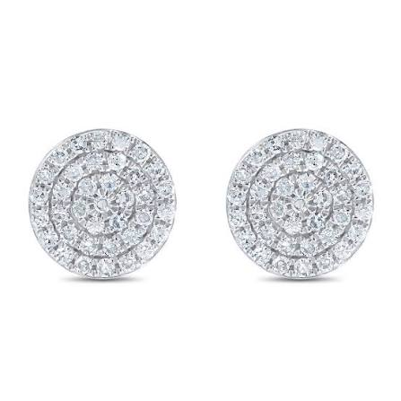Cristallo Sterling Silver Pave Earrings