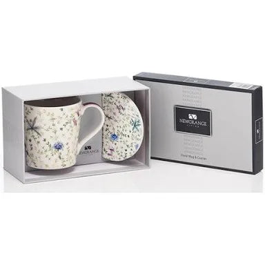 Floral Mug & Coaster
