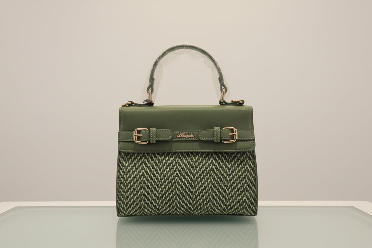 Hampton Top Handle Grab Bag Green