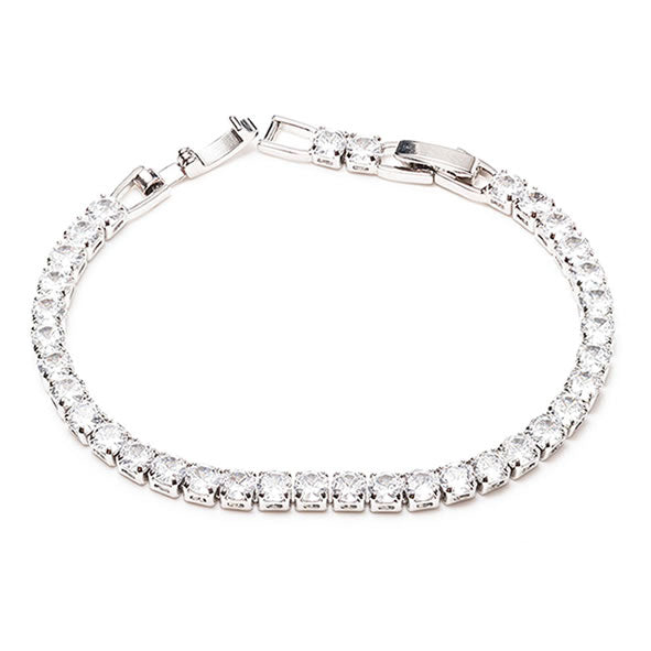 Newgrange Silver Tennis Diamond Bracelet