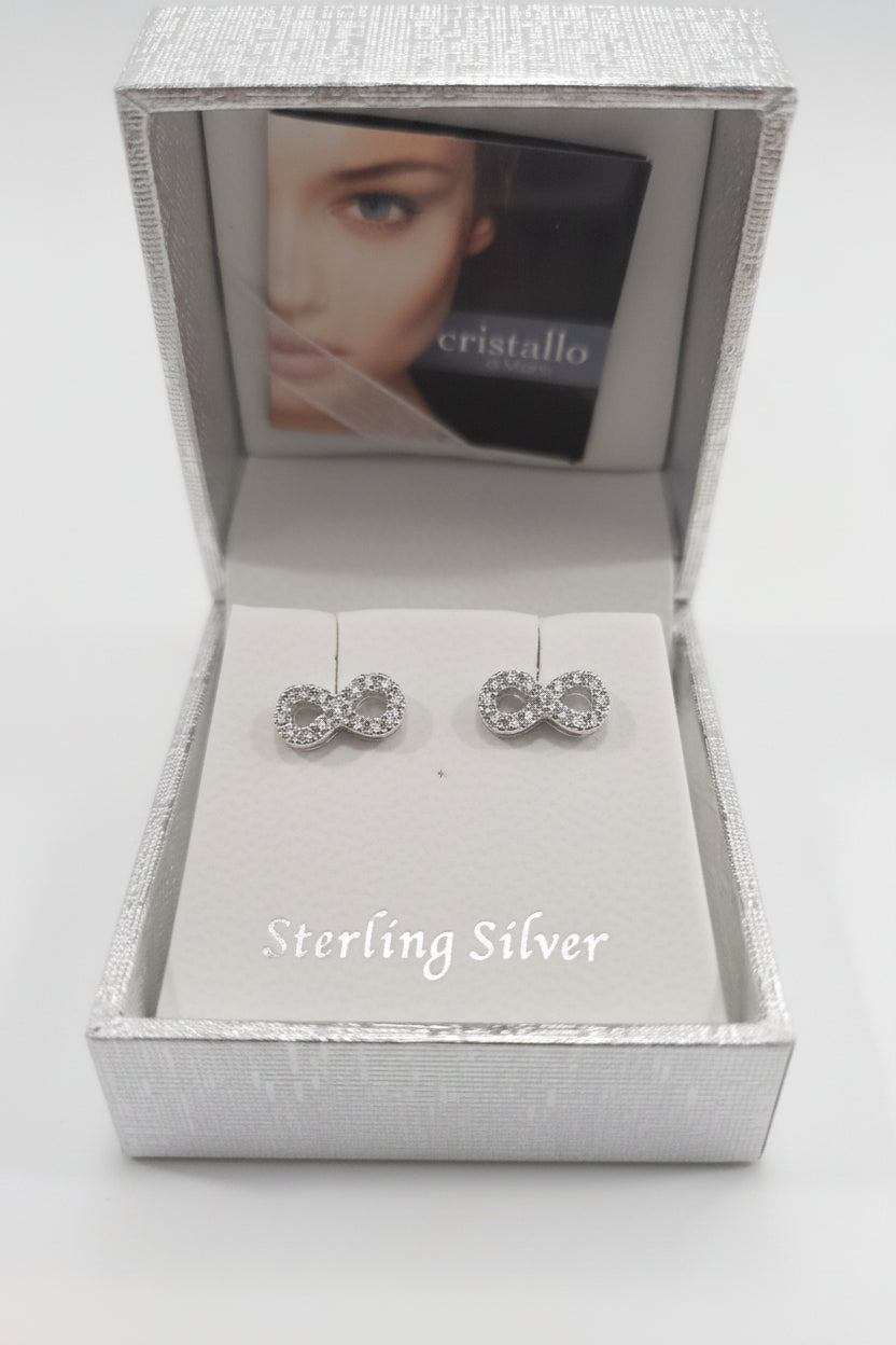 Sterling Silver infinity earrings