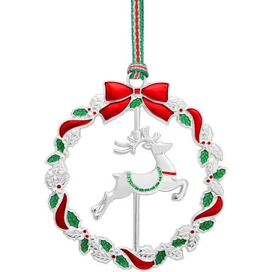 Newgrange Reindeer Wreath Tree Decoration