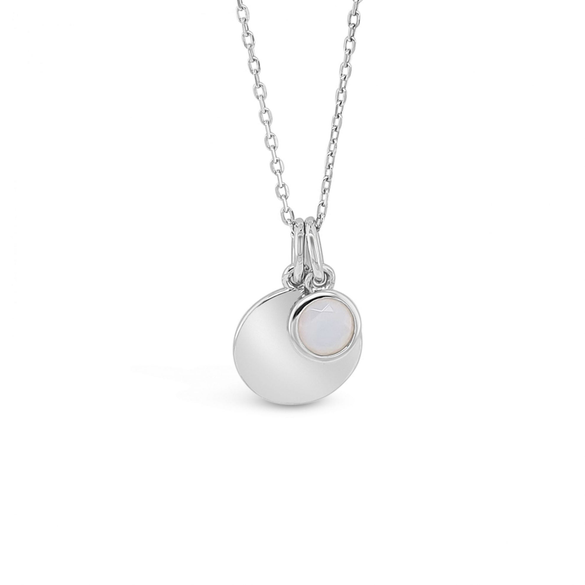 Sterling Silver October Pendant