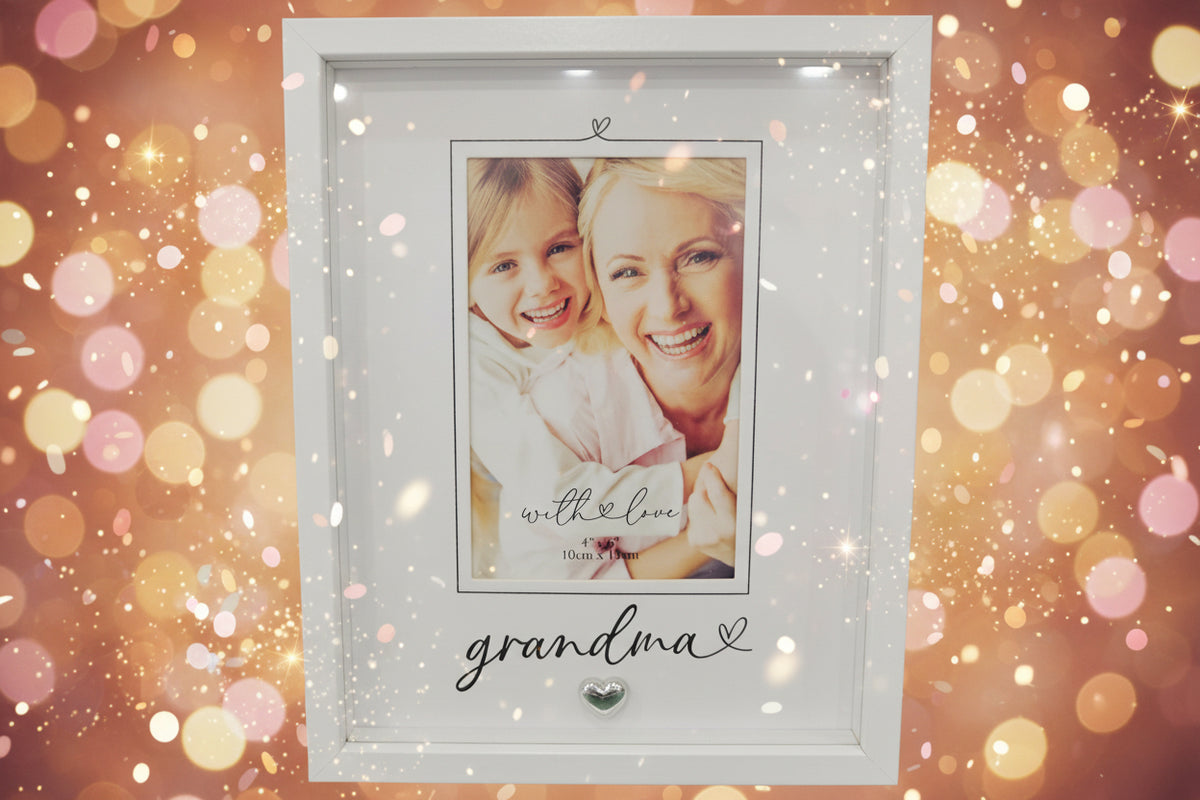 Grandma White Photo Frame 4×6