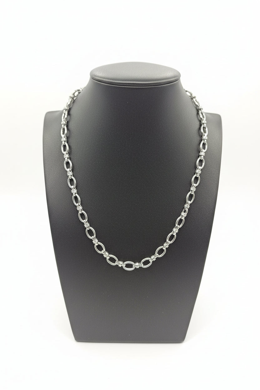 Silver Plated Linked Chain