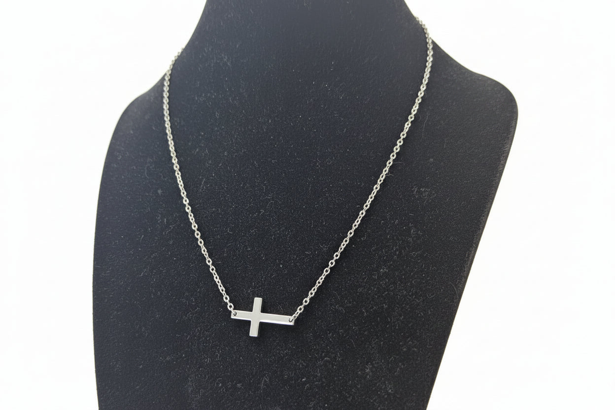 Cross Necklace Stainless Steel Waterproof Tarnish-Free