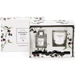 Tipperary Botanical Studio Sweetpea Candle & Diffuser Set