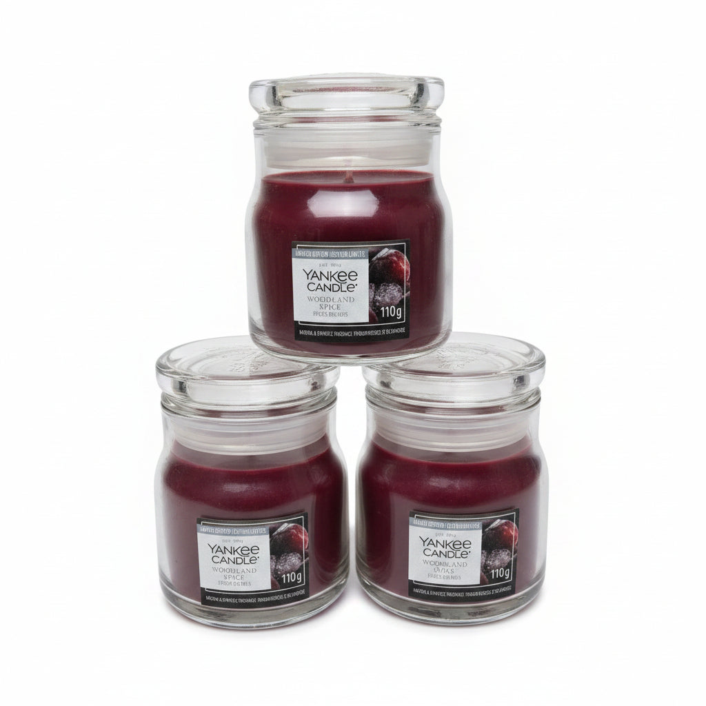 Yankee woodland spice small candle