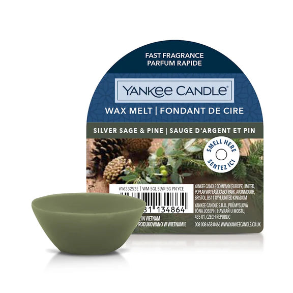 Yankee Candle Wax Melt Silver Sage & Pine