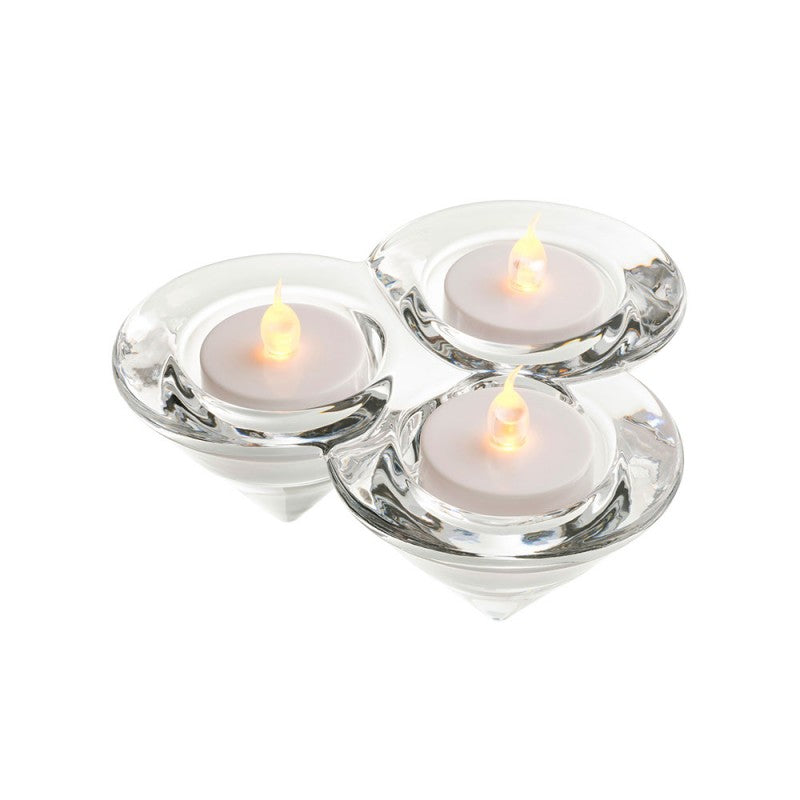 Galway Crystal Trio Votive with LED Lights