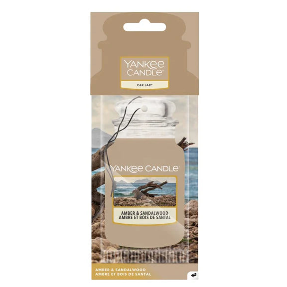 Yankee Candle Car Jar Amber & Sandalwood Air Freshener
