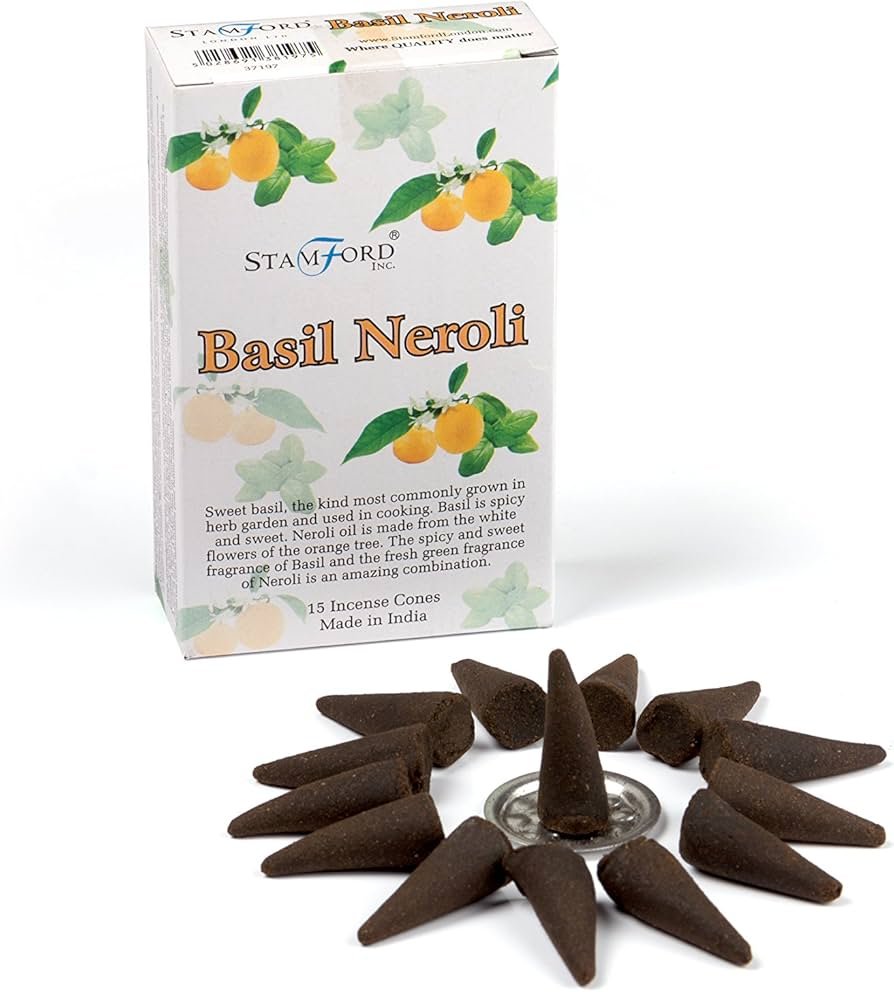 Basil Neroli Incense Cones