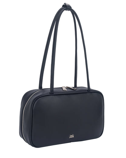 Amelie Bowling Bag Black/Tan/Cherry Red