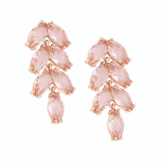 M.O'HARA VINTAGE LEAF RG EARRINGS