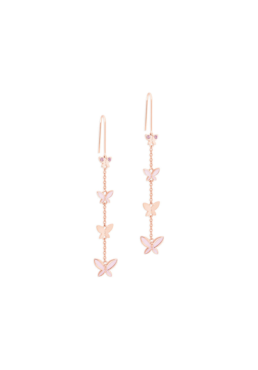 TC BUTTERFLY - CHAIN DROP EARRINGS