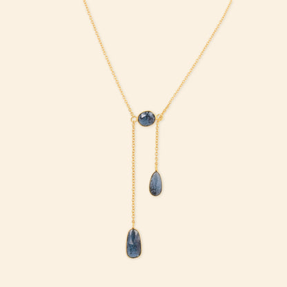 Moss Kyanite Gold Plated Necklace