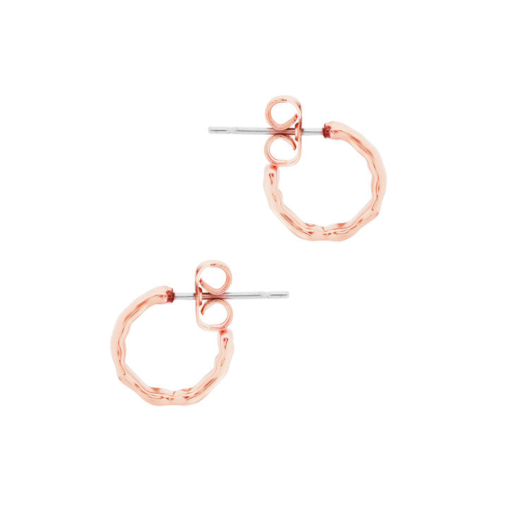 Mini Hoop Earrings Rose Gold