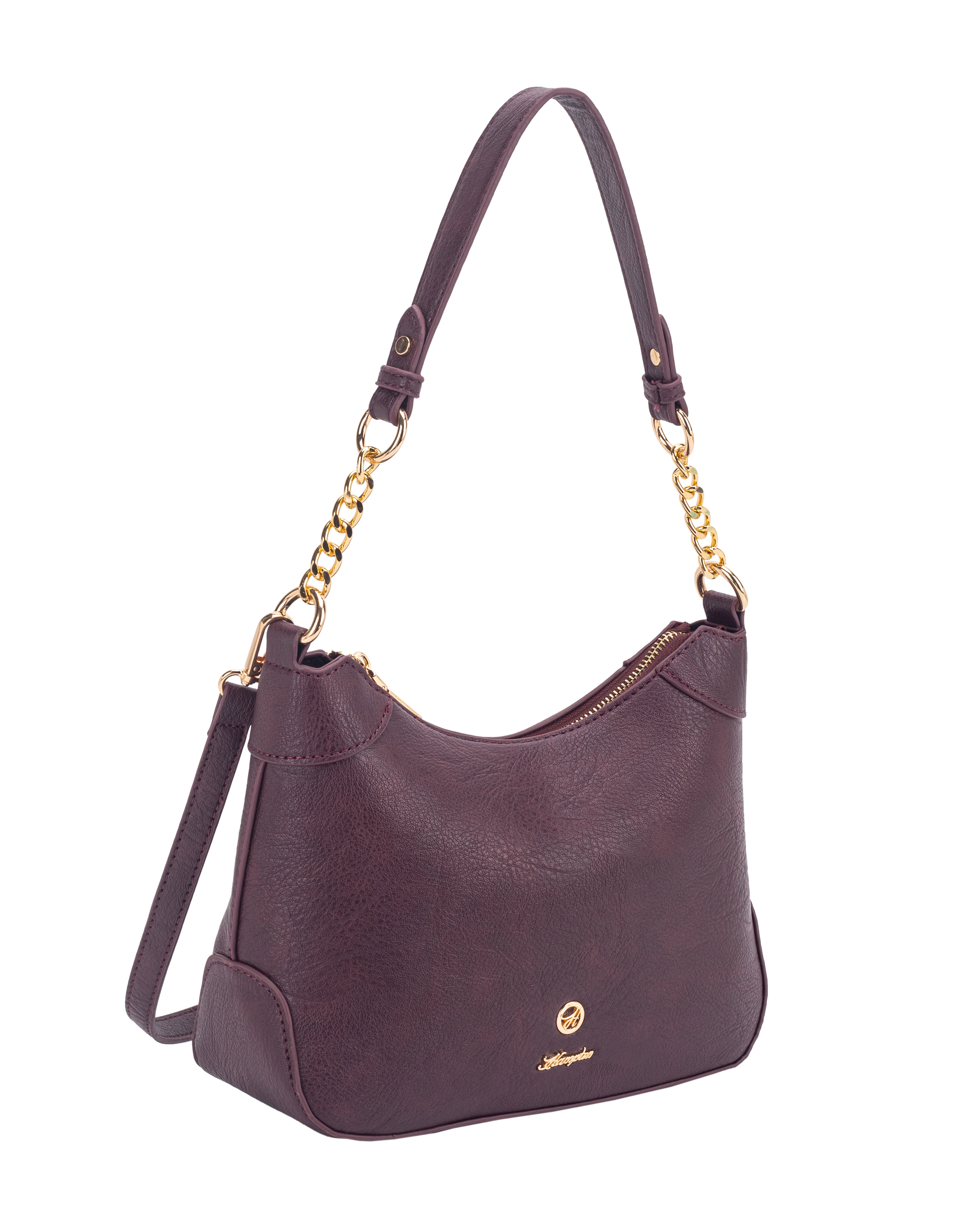 Helene Medium Tote Black/Aubergine